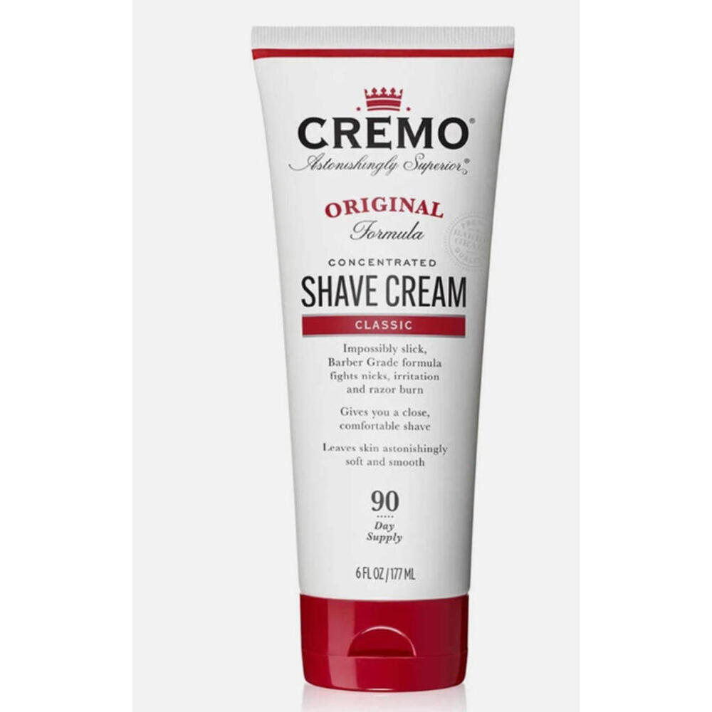 New! Sealed! Classic Barber Grade CREMO Original Formula Shave Cream 6 oz tube